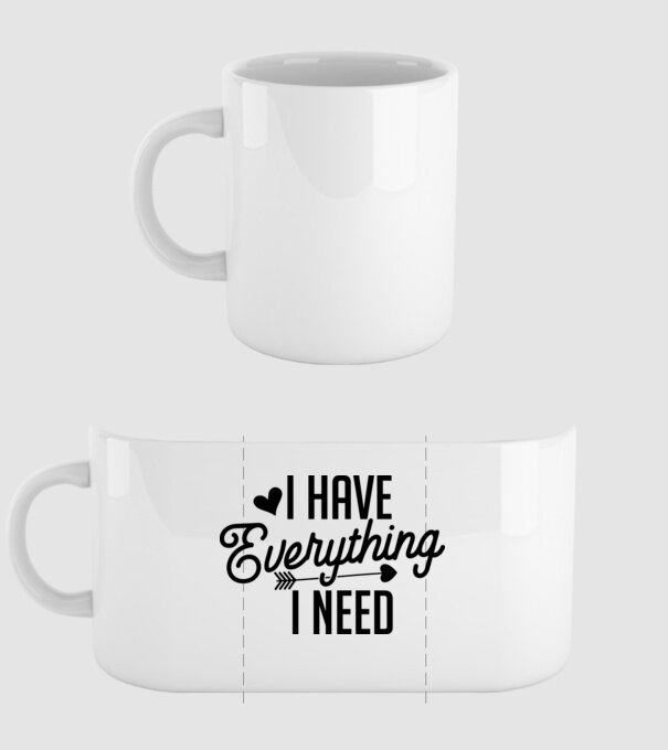 I have everything model alb pe tricou
