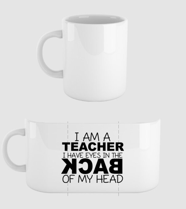 I have eyes in the back of my head model alb pe tricou