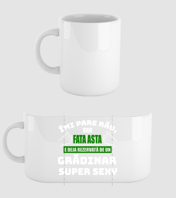 Îmi pare rău, dar fata asta e deja rezervată de un grădinar super sexy model alb pe tricou