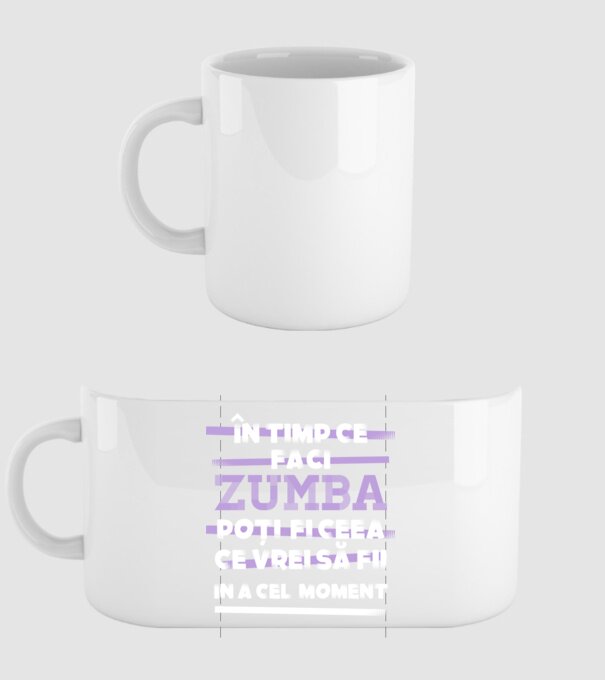 în timp ce faci zumba poți fi ceea ce vrei să fii - în acel moment model alb pe tricou