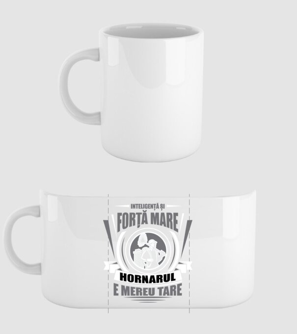 Inteligență și forță mare, hornarul e mereu tare model alb pe tricou