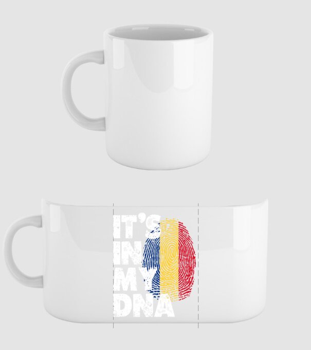 its in my dna model alb pe tricou