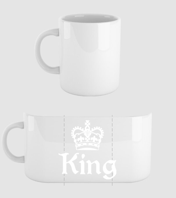 King model alb pe tricou