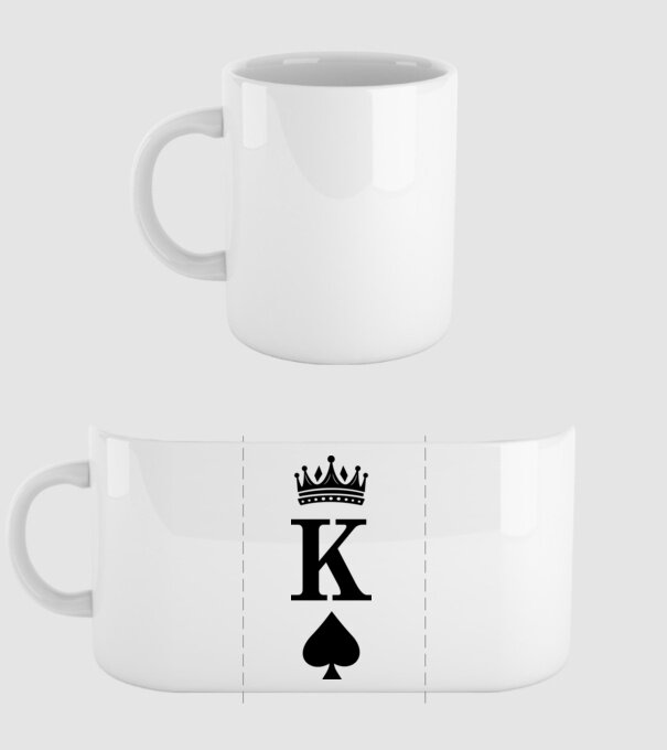 King model alb pe tricou