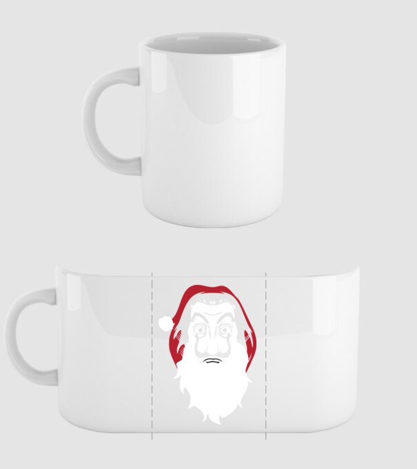 la casa de papel santa model alb pe tricou