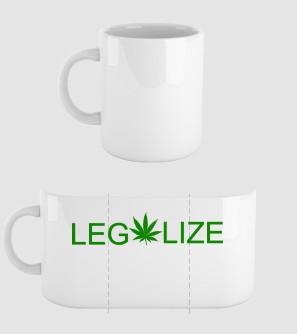 Legalize model alb pe tricou