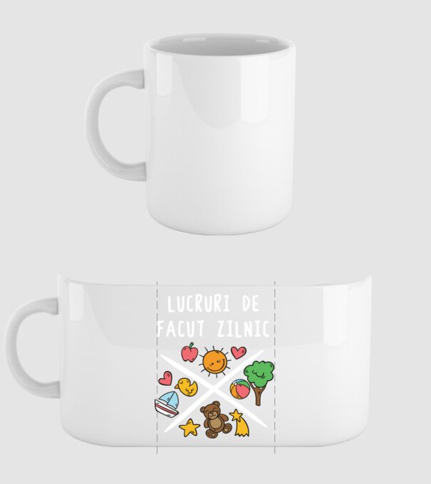 lucruri de făcut zilnic model alb pe tricou
