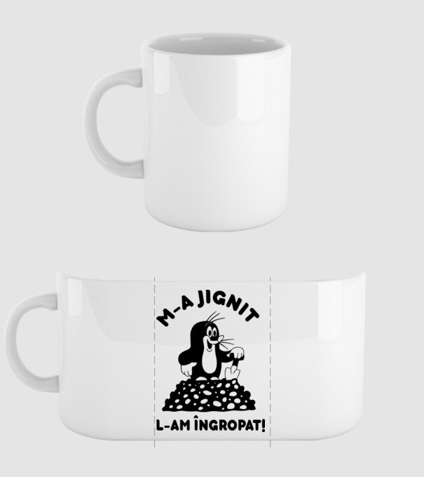 M-a jignit, l-am îngropat model alb pe tricou