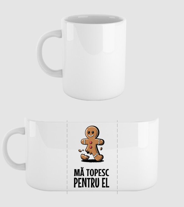 Mă topesc pentru el alb model alb pe tricou