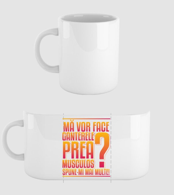 Mă vor face ganterele prea musculos? spune-mi mai multe! model alb pe tricou