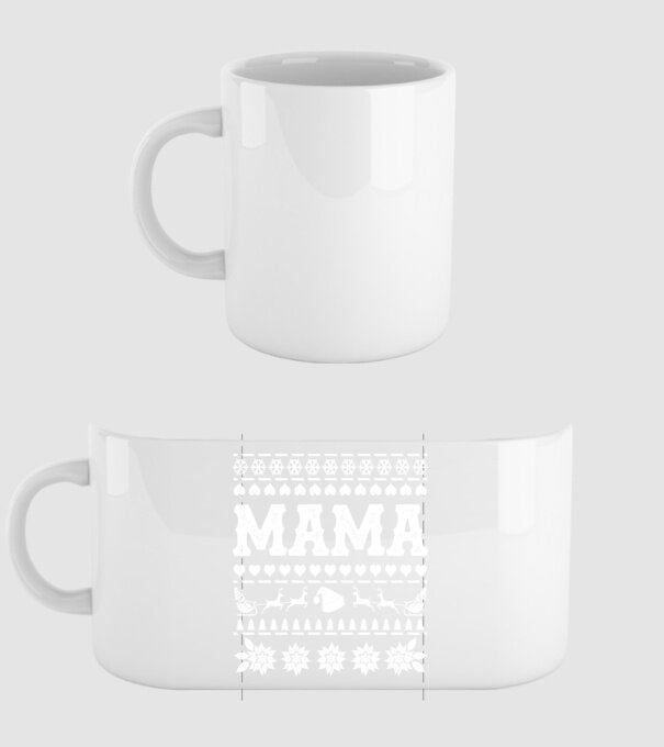 mama model alb pe tricou