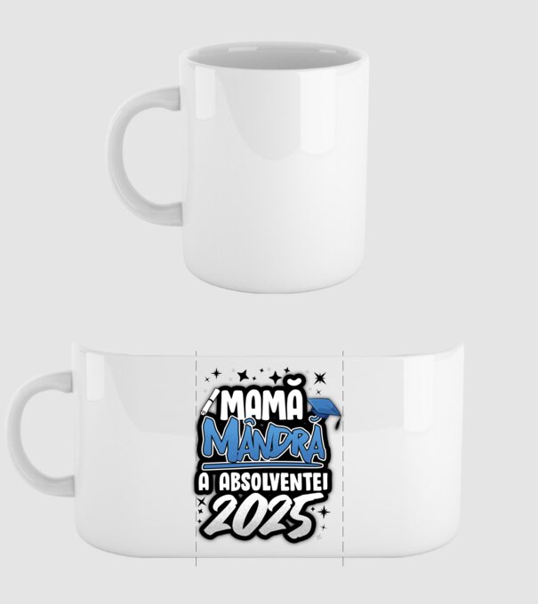 Mamă Mândră a absolventei model alb pe tricou