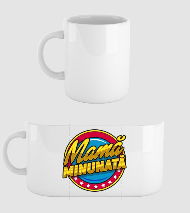 mamă minunată model alb pe tricou