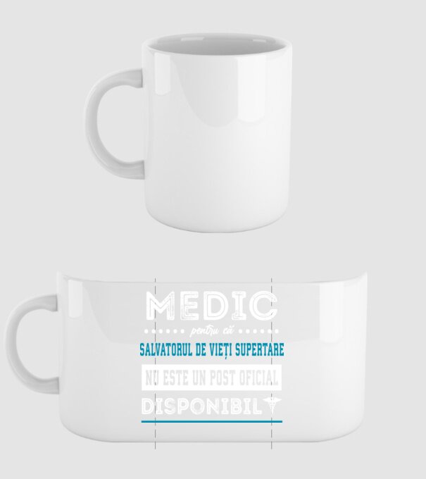 MEDIC: pentru că salvatorul de vieți supertare nu este un post oficial disponibil model alb pe tricou