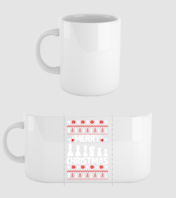 merry chessmass 2 model alb pe tricou
