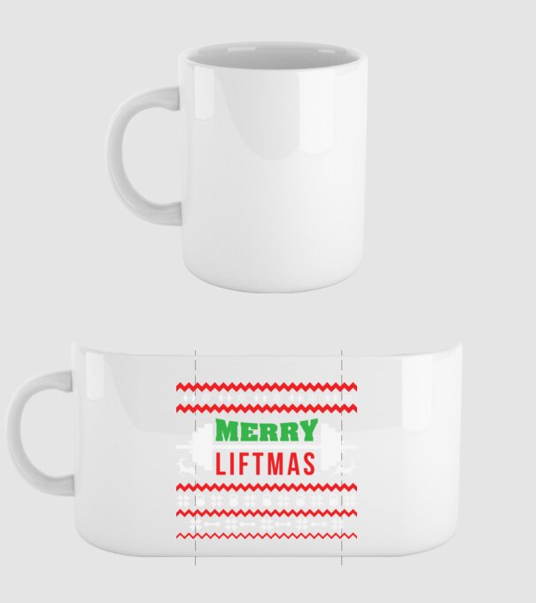 Merry liftmas 2 model alb pe tricou