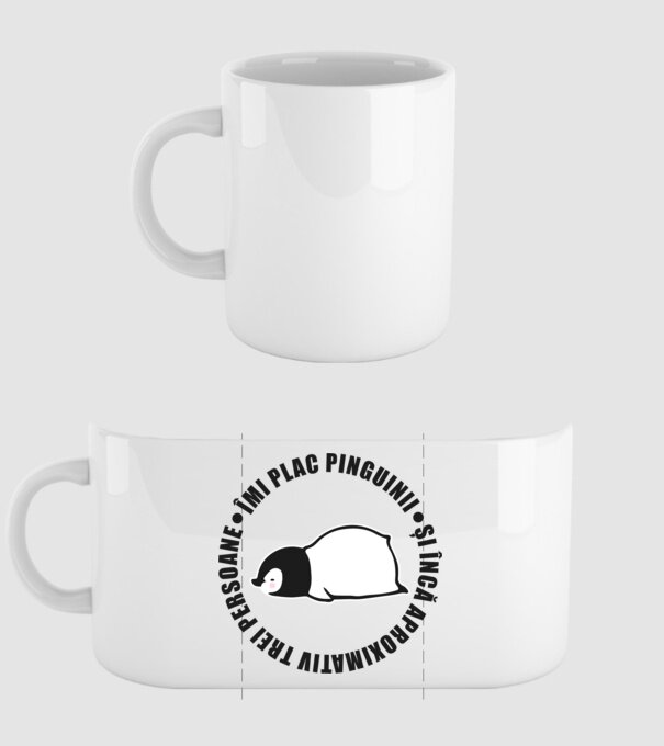 Îmi plac pinguinii - și încă aproximativ trei persoane model alb pe tricou
