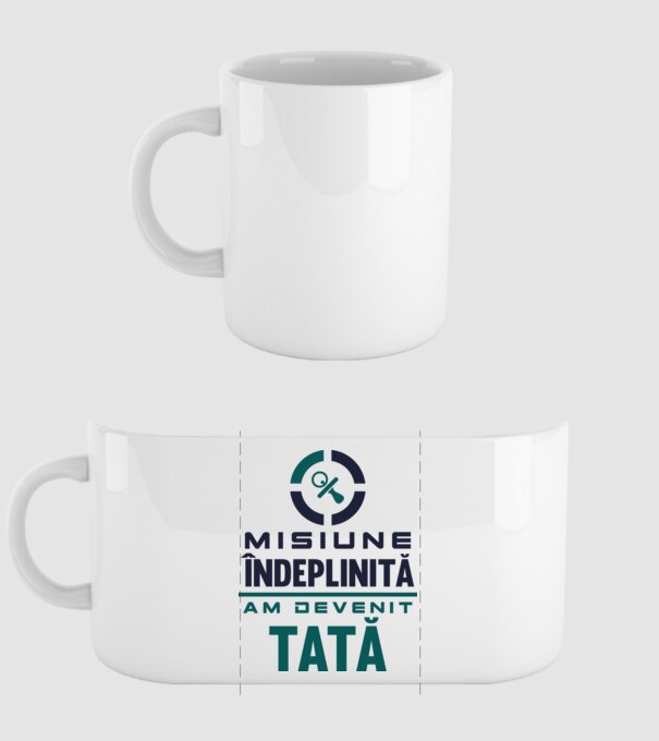 Misiune îndeplinită - am devenit tată model alb pe tricou