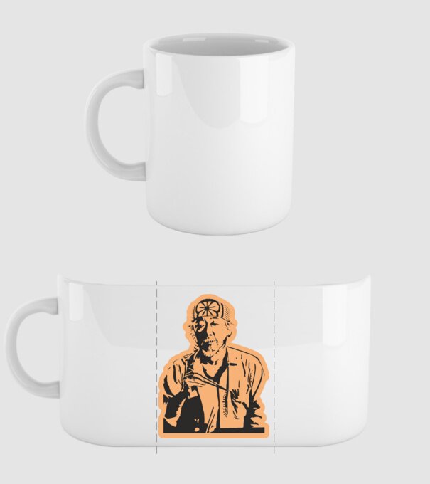 Mister miyagi cobra kai model alb pe tricou