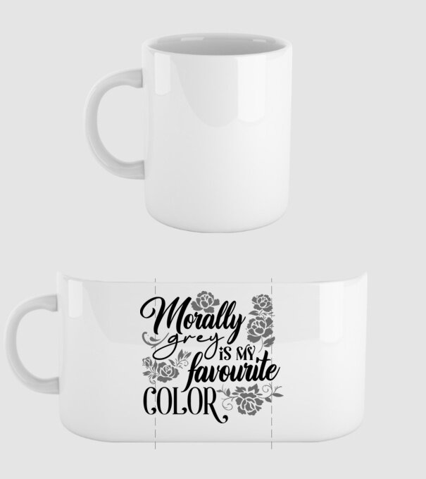 Moraly Gray is my favorite color model alb pe tricou