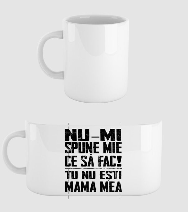 ne-mondd-meg-mit-csinaljak-ANYA-FEKETE-RO model alb pe tricou