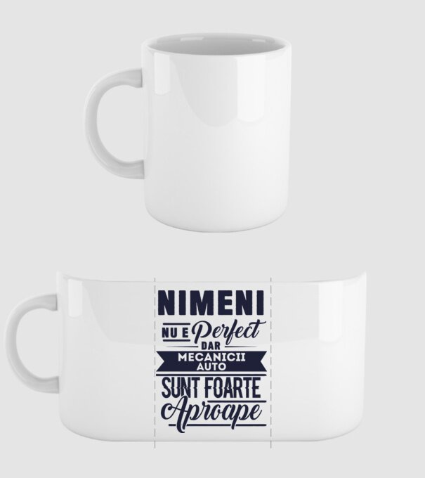 Nimeni nu e perfect, dar mecanicii auto sunt foarte aproape model alb pe tricou