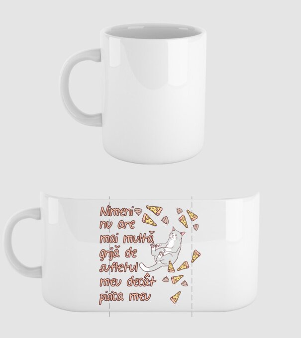 Nimic nu are mai multă grijă de sufletul meu decât pisica mea model alb pe tricou