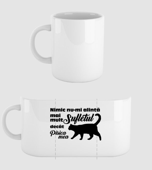 Nimic nu-mi alintă mai mult sufletul decât pisica mea model alb pe tricou