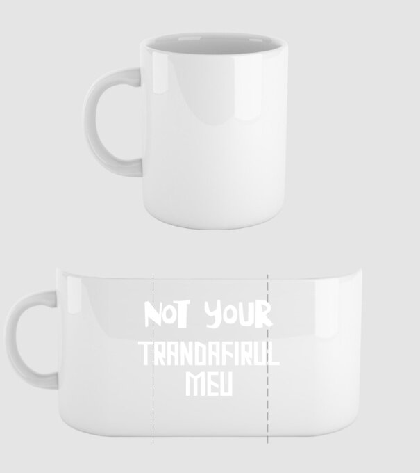 not your ... trandafirul meu model alb pe tricou