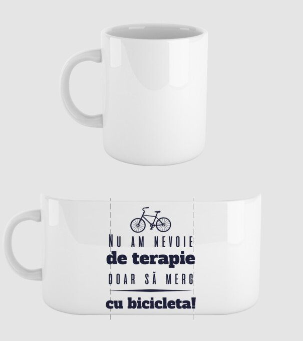 nu am nevoie de terapie, doar să merg cu bicicleta model alb pe tricou