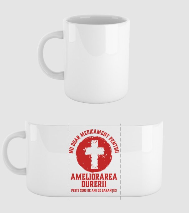 Nu doar medicament pentru ameliorarea durerii, peste 2000 de ani de garanție! model alb pe tricou