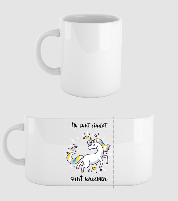 Nu sunt ciudat - sunt unicorn model alb pe tricou