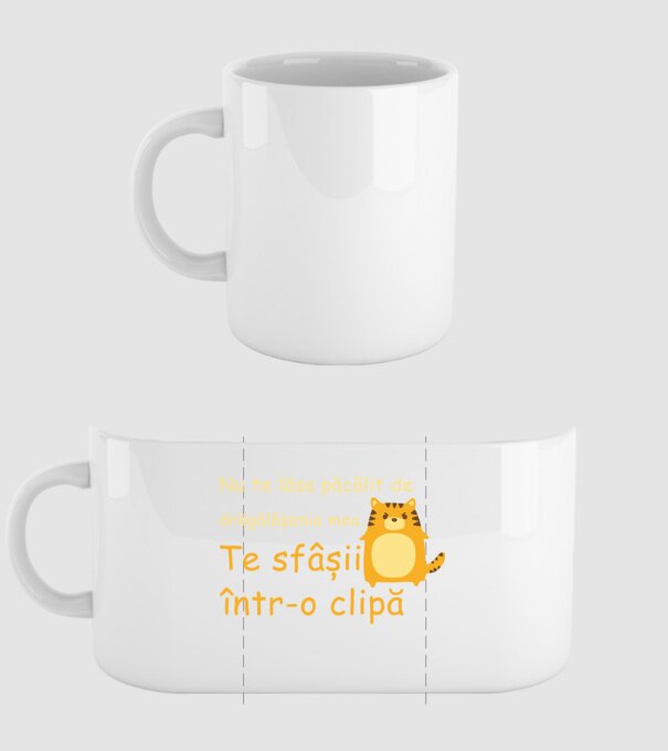 nu te lăsa păcălit de drăgălășenia mea. te sfâșii într-o clipă model alb pe tricou