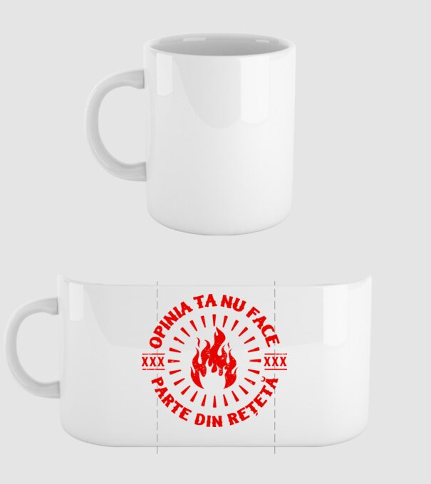 Opinia ta nu face parte din rețetă model alb pe tricou
