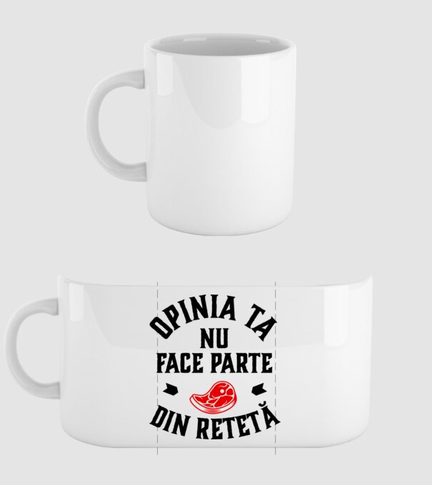 Opinia ta nu face parte din rețetă model alb pe tricou