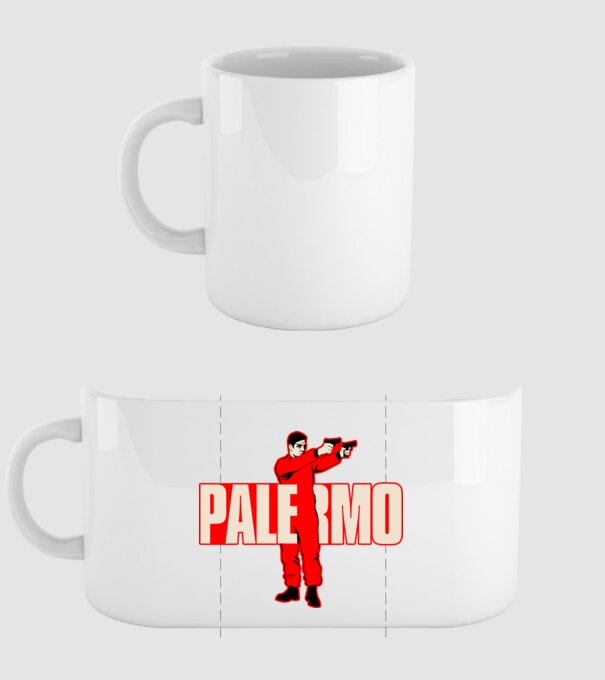 palermo la casa de papel model alb pe tricou