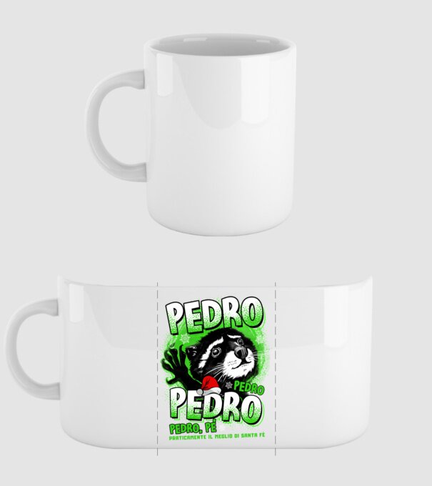 Pedro pedro christmas model alb pe tricou