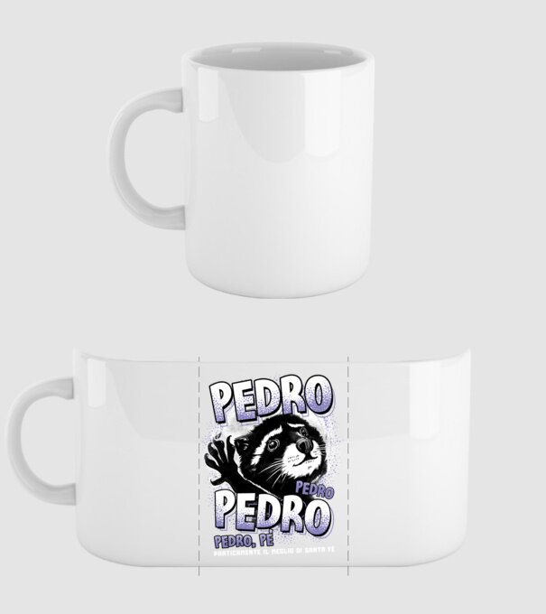 PEDRO PEDRO PEDRO model alb pe tricou