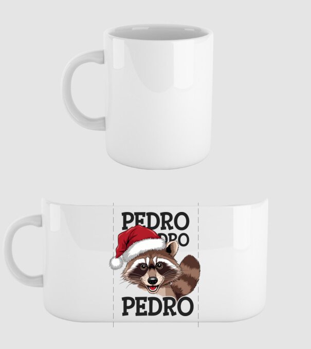 Pedro pedro xmas model alb pe tricou