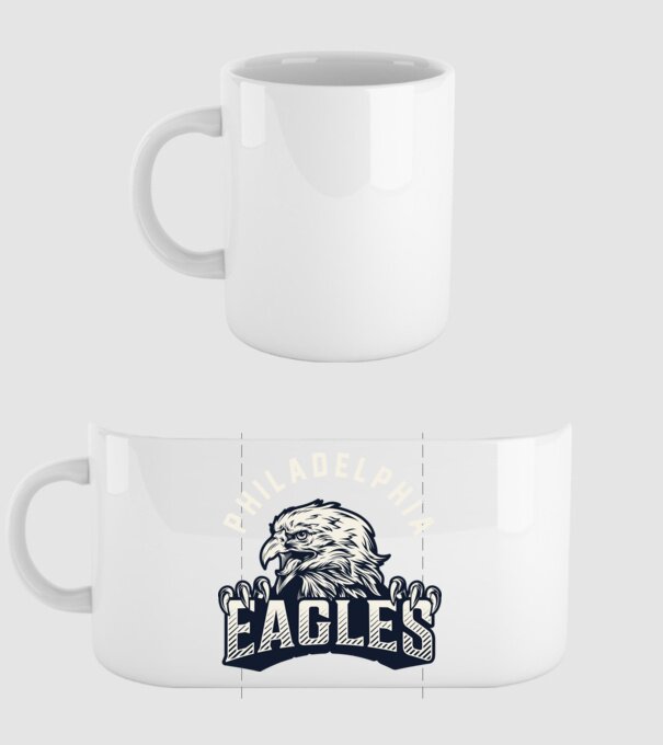 Philadelphia Eagles model alb pe tricou