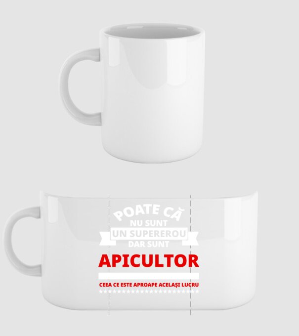 Poate că nu sunt un supererou, dar sunt APICULTOR, ceea ce este aproape același lucru model alb pe tricou