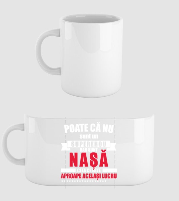 Poate că nu sunt un supererou, dar sunt nașă, ceea ce este aproape același lucru model alb pe tricou