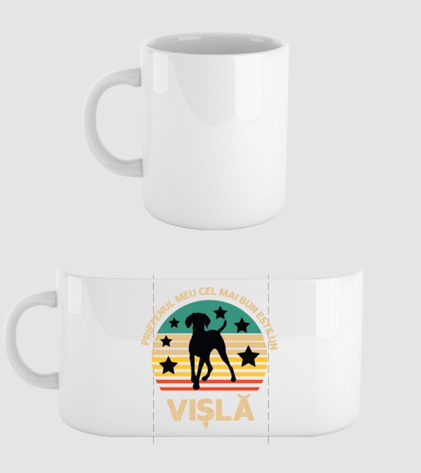 Prietenul meu cel mai bun este o vișlă model alb pe tricou