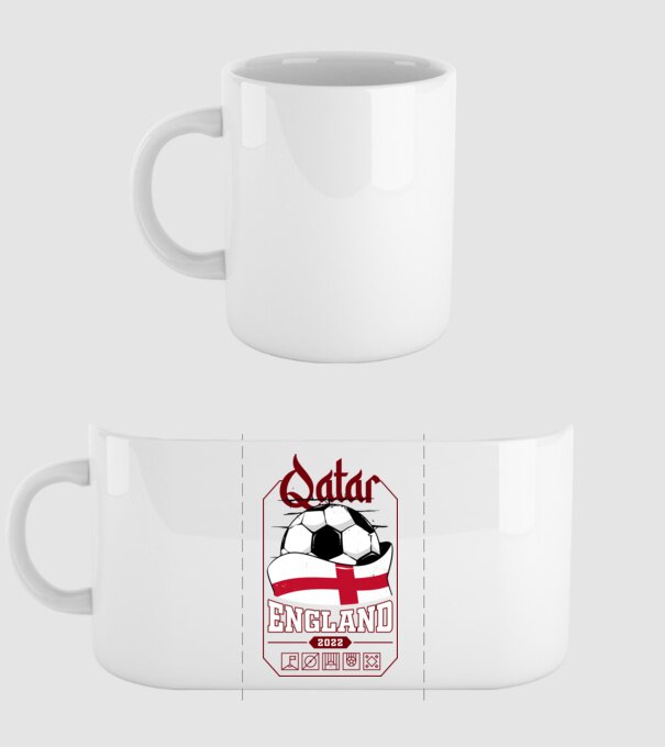 Qatar teams England model alb pe tricou