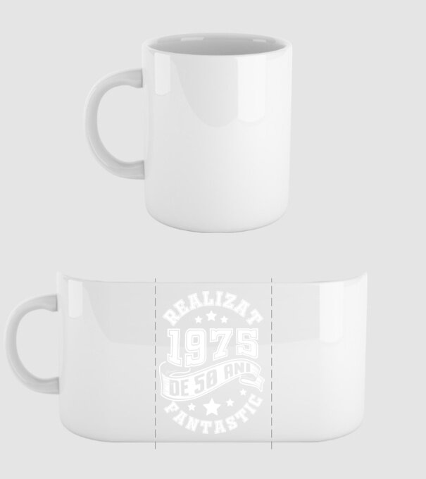 Realizat de fantastic - 1975 model alb pe tricou