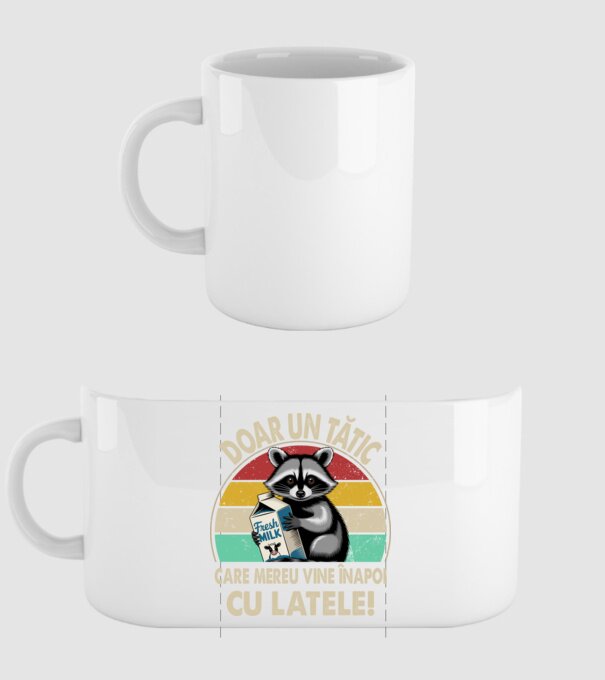 Retro Apa aki visszajött a tejjel RO model alb pe tricou