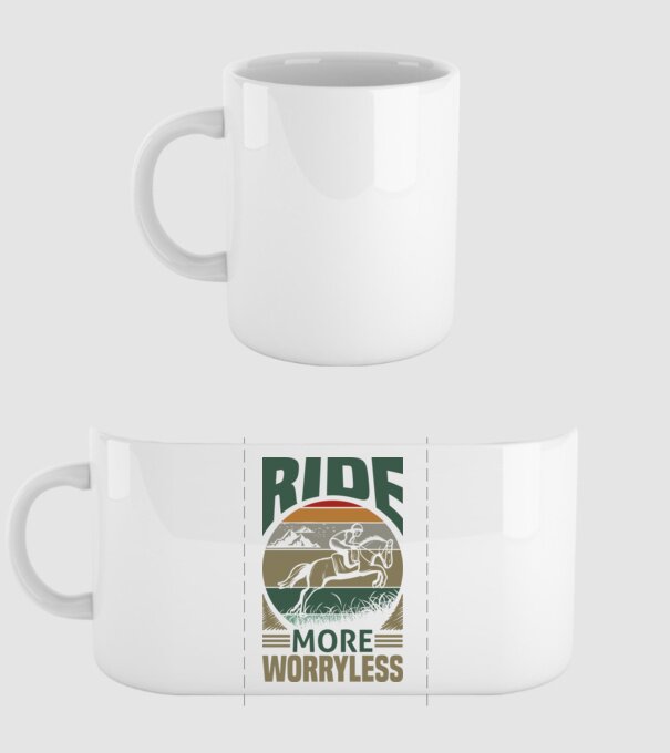 ride more model alb pe tricou