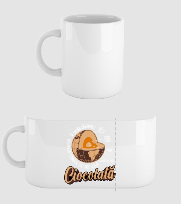 să salvăm Pământul! acesta este singurul loc unde există ciocolată - alune prăjite, caramel lipicios, nuga, ciocolată cu lapte model alb pe tricou