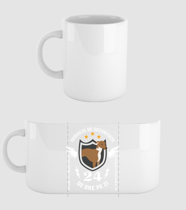 serviciu de securitate - securitate - persistență - 24 de ore pe zi model alb pe tricou