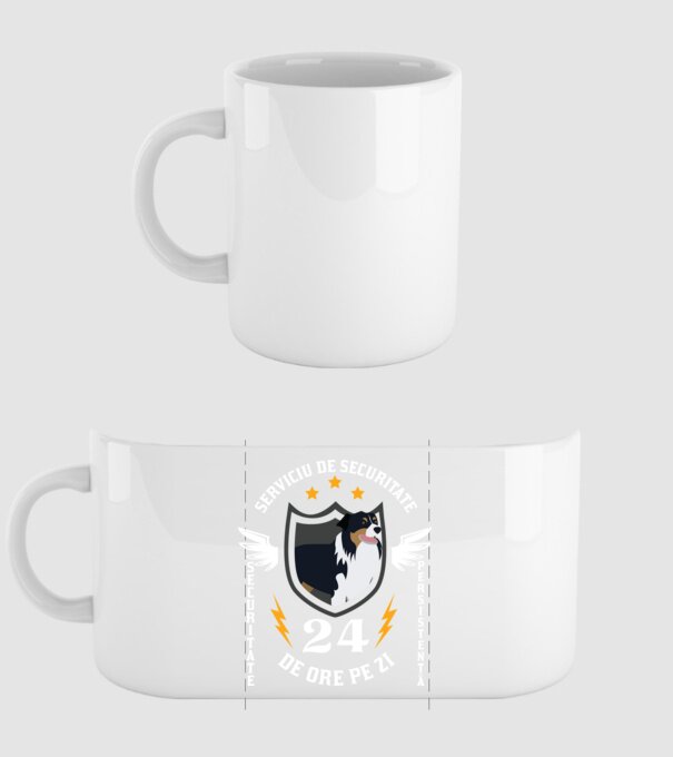 serviciu de securitate - securitate - persistență - 24 de ore pe zi model alb pe tricou